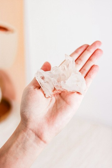 【三款可選】極致白水晶簇