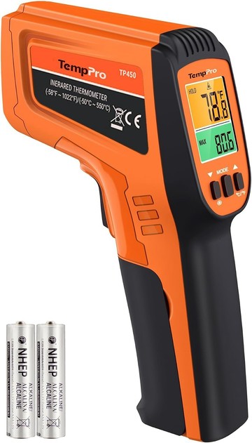 [6美國直購] ThermoPro / TempPro TP450 TempScan PLUS D:S 16:1 測量比 紅外線測溫槍 -50~550度C (不適用於測量體溫)
