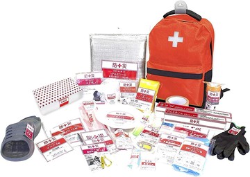 日本 YAMAZEN 山善 專業地震包 YBG-30R 30件套避難 防災 背包 緊急 逃生 野外 求生 登山 露營  Epios  WE-50 女性用20件套