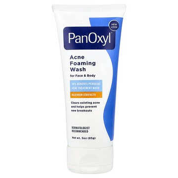 PanOxyl, 粉刺泡沫潔面乳，適用於面部和身體，特強型，3 盎司（85 克）