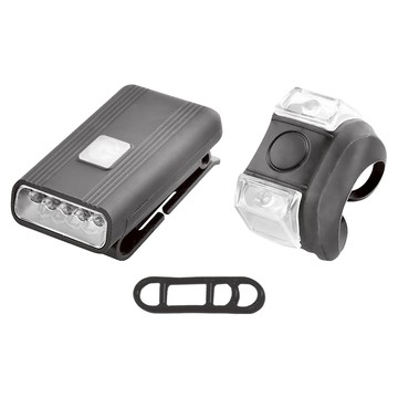 Kinyo LED自行車燈組 BLED-7321  1組  Black body/White headlight  Red body/Red taillight