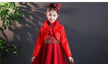 現貨毛披肩 台灣寄出??雙面毛絨 兒童毛絨斗篷披肩??雙層加厚毛披肩 婚紗禮服披肩花童冬天外套 小禮服罩衫【E-356】-Misaki精品