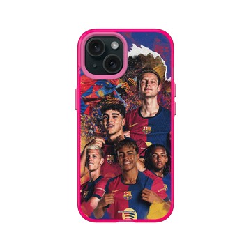 iPhone 15 Clear 粉漾桃 - FC Barcelona - Team 1