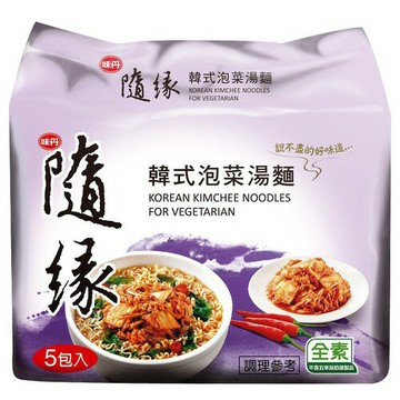 味丹 隨緣韓式泡菜湯麵(75g*5入/組) [大買家]