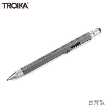 又敗家@(台灣製)德國TROIKA多功能5合1工程筆PIP20/TI鈦金含觸控筆起子尺規水平儀原子筆多用途筆隨身筆工具筆CONSTRUCTION PEN