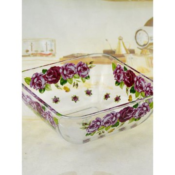 (免運)韓國韓版餐具廚房玻璃碗菜盤湯碗加厚甜品沙拉碗果盤專用微波碗