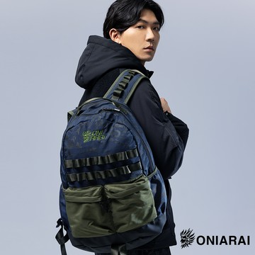【新品配件官網獨家↘新年價㊣】都市遊俠滿版戰術後背包(藍綠) - BLUE WAY 鬼洗い