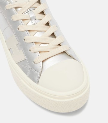 Hogan Crosswind metallic leather sneakers