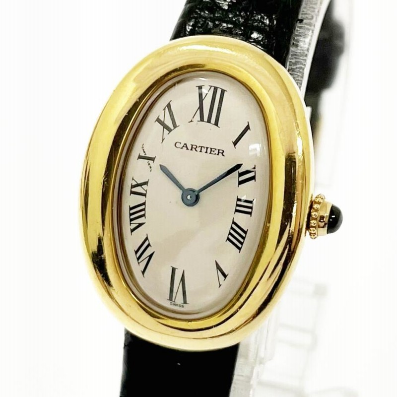 箱付き】 CARTIER カルティエ 1952 ベニュワール K18YG クオーツ