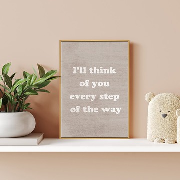 永遠陪著你 - 簡約字體排印掛畫/辦公室擺設/臥室裝飾掛畫