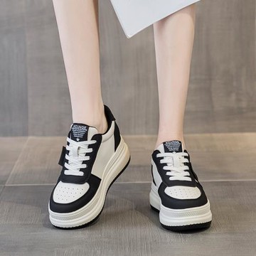 2025秋冬新款內增高板鞋輕便女真皮防臭軟底保暖休閑鞋小個子33碼