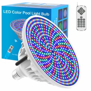 CEDIO LED Pool Lights for Inground Pool 55W 120V Swimming Pool Light Bulb RGB Color Changing with Remote Control E26 Replac