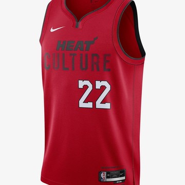 NIKE NBA 耐吉 邁阿密熱火隊 速乾 球衣-紅色 MIA MNK DF SWGMN JSY CE 24-FQ4348661