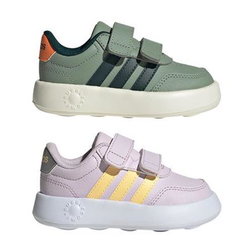 Adidas 休閒鞋 小童鞋 魔鬼氈 Breaknet 3.0 綠/粉【運動世界】KI8670/KI8672