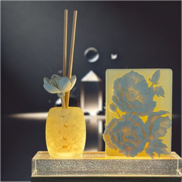 淨念開運水晶平安燈座系列 白水晶 花藝一 香氛光明燈 附燈座