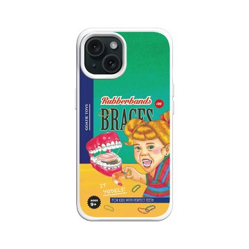 iPhone 15 SolidX 白 - 山羊先生 - 牙套妹妹