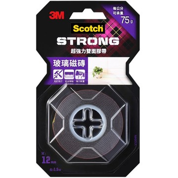 3M Scotch 超強力雙面膠帶 玻璃磁磚 12mmX1.5m