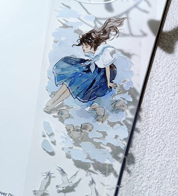 帆 セーリング 海と風 少女 水彩 PET 和紙膠帶