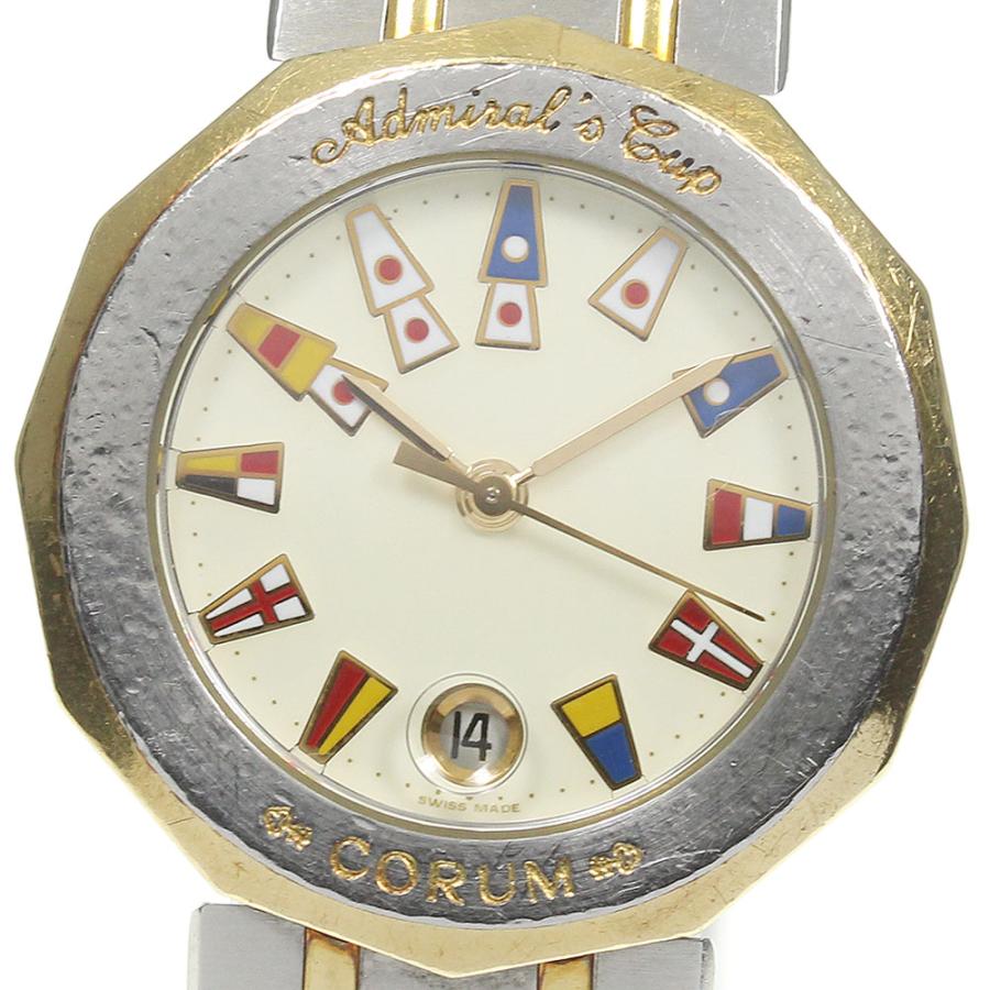 ☆訳あり 【CORUM】コルム アドミラルズカップ デイト 39.610.21 V-52 クォーツ レディース_740326 | LINEショッピング