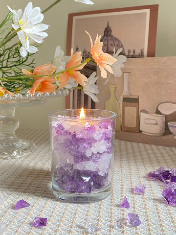 【經典款】寶石水晶香氛杯蠟燭