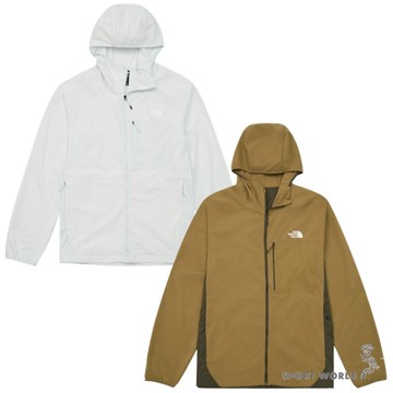 The North Face 北面 連帽外套 男裝 防曬 速乾 白/棕【運動世界】NF0A8HR3FNN/NF0A8HR3JV4