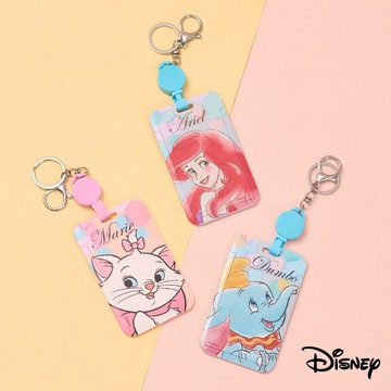 【R.FUN SHOP】迪士尼伸縮滑蓋證件套 票卡 證件套 伸縮 證件夾 米奇 小飛象 愛麗兒 小飛象 BF003