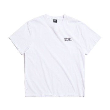 EDWIN 虹光印花寬版短袖T恤-男款 (白色) #上衣