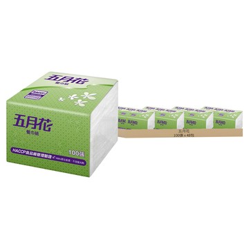 五月花 9吋餐巾紙  Green  100張  48包