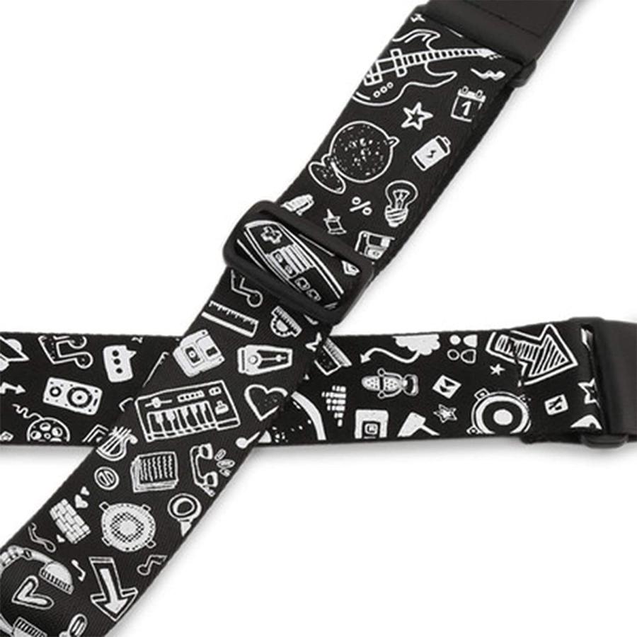 Electric Guitar Strap エレキギターベース用ストラップ アコースティックエレクトリックベースのクラシックギターストラップ素材を添え