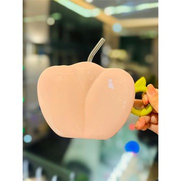 送女生實用可愛陶瓷水杯生日禮物高顏值郁金香花瓣吸管杯子伴手禮