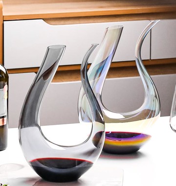 醒酒器 紅酒醒酒器家用奢華高檔輕奢創意分酒器u型葡萄酒醒酒神器 【林之舍】