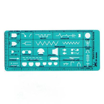 【徠福】電腦流程電子電工符號定規  / 片 TP-411A