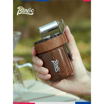 Bincoo手搖磨豆機咖啡戶外便攜包手沖咖啡壺套裝露營手磨咖啡機