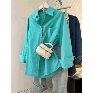 [韓國K.W.]現貨韓國輕美學完美愛戀學院外套襯衫(復古/立領外套/長袖外套)