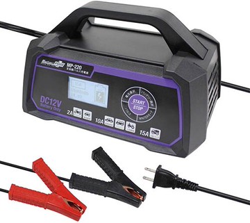 Meltec【日本代購】全自動脈衝電池充電器12V/15A 電池診斷AGM/ISS  MP-220