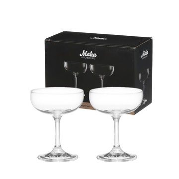 Maku KITCHEN LIFE 寛口酒杯 2入 220ml 玻璃材質  1盒