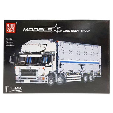 MOULD KING 宇星模王 Wing Body Truck 荒卡貨櫃車 13139 4166+件  白色  不適用  1盒