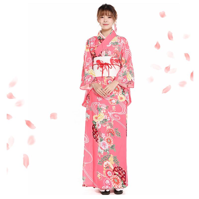 お値下げ中！】浴衣&帯セット 女の子 100cm 多い ピンク 花柄 洋風