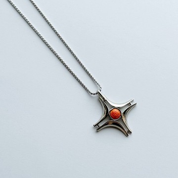 南十字星 【Apricot】 琺瑯墜飾 純銀胎掐絲