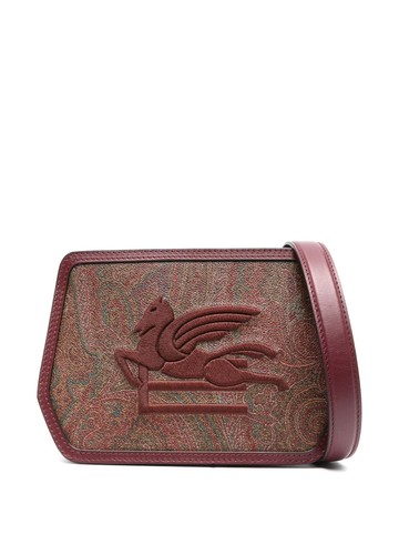 ETRO - logo-embroidered paisley-print crossbody bag - women - Cotton/Polyester/Polyester/Cotton - One Size