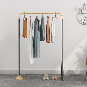 衣帽架 衣帽架晾衣架落地陽臺曬衣單桿式臥室內北歐輕奢家用掛衣服物收納【MJ17406】