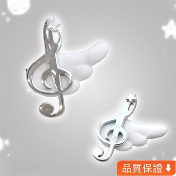 💥台灣热卖💥 韓版音符小翅膀髮夾古早少女劉海夾甜美側邊夾胸針髮飾
