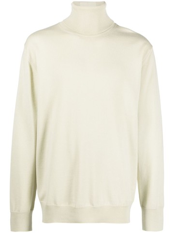 Jil Sander - roll-neck wool jumper - men - Wool - 46 - Neutrals