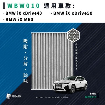 無味熊｜汽車冷氣濾網 寶馬 - iX xDrive40 / iX xDrive50 / iX M60