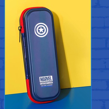 輕量防潑水鉛筆盒-卡通人物美國隊長