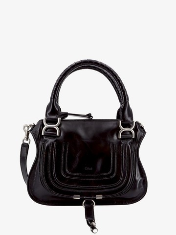 Patent leather shoulder bag with engraved logo - CHLOE' - gender_Woman