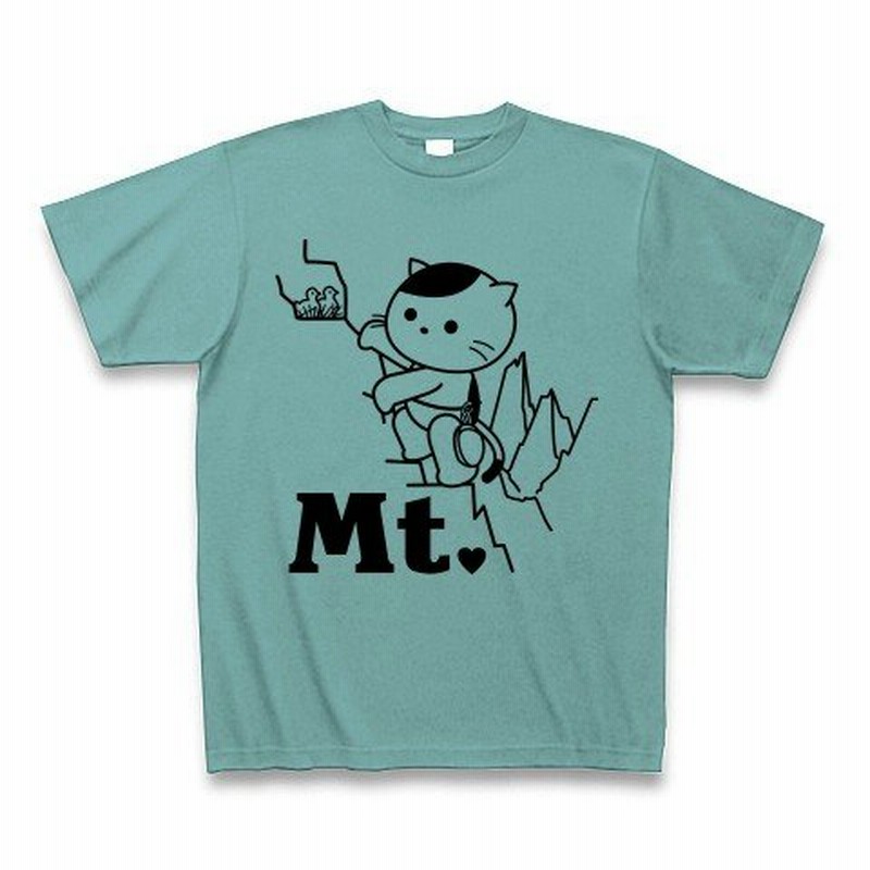 ロッククライミングねこ Tシャツ ミント 通販 Lineポイント最大0 5 Get Lineショッピング