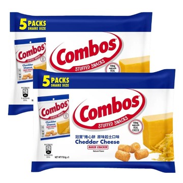 Combos 起司捲心餅(178.6g*5包)x2袋