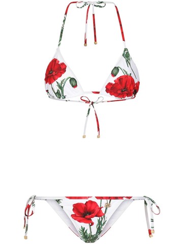 Dolce & Gabbana Poppy Print Bikini