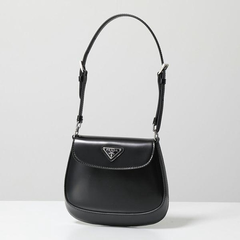 PRADA プラダ ショルダーバッグ クレオ 1BH188 ZO6 HOM レディース レザー 2wayストラップ ハンドバッグ ポシェット 三角ロゴ 金具プレート 鞄 F0002/NERO | LINEショッピング